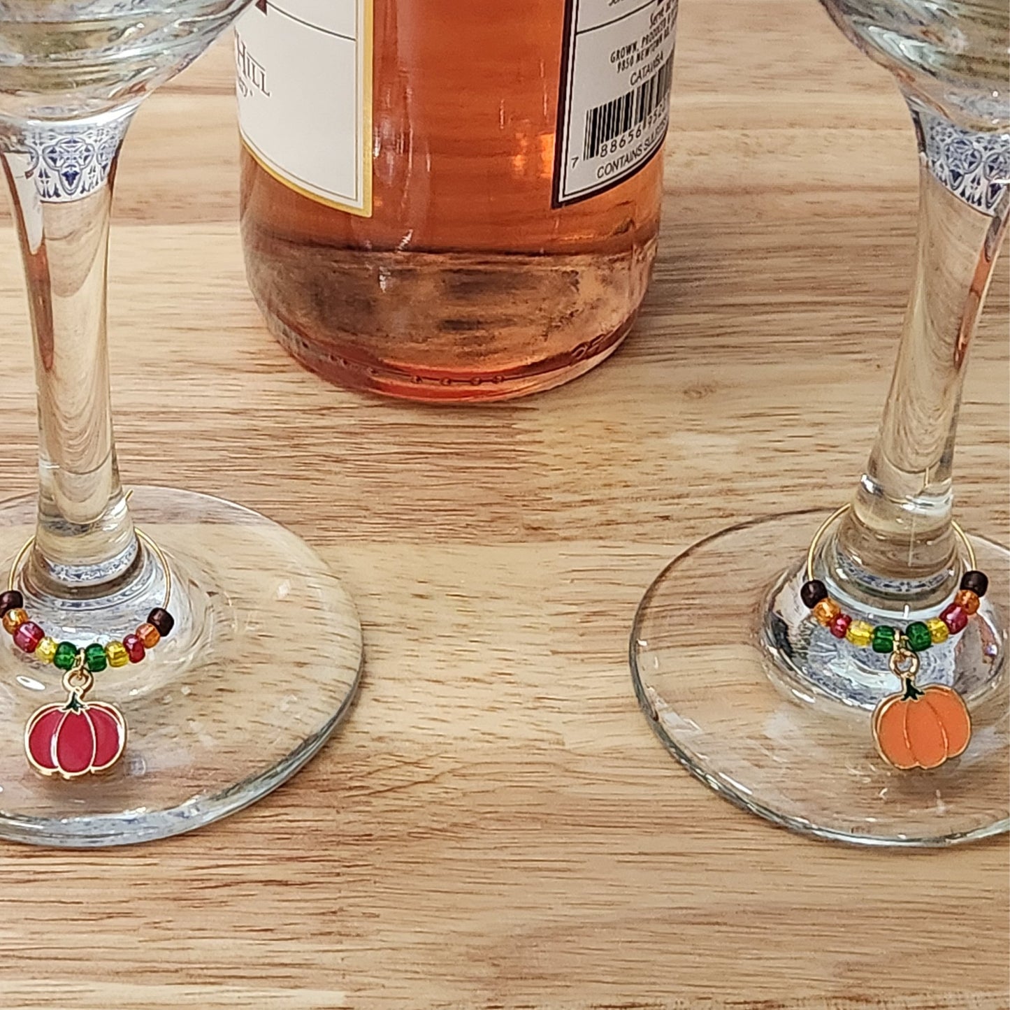 Pumpkin Wine Glass Charms - Oddsizes